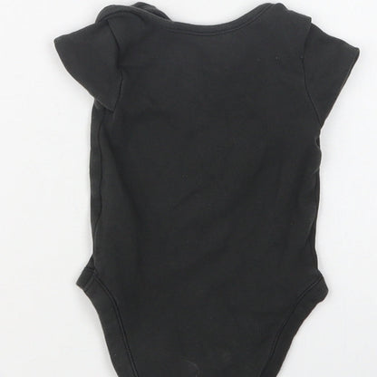 George Baby Black  Cotton Romper One-Piece Size 6-9 Months  Snap - Trouble