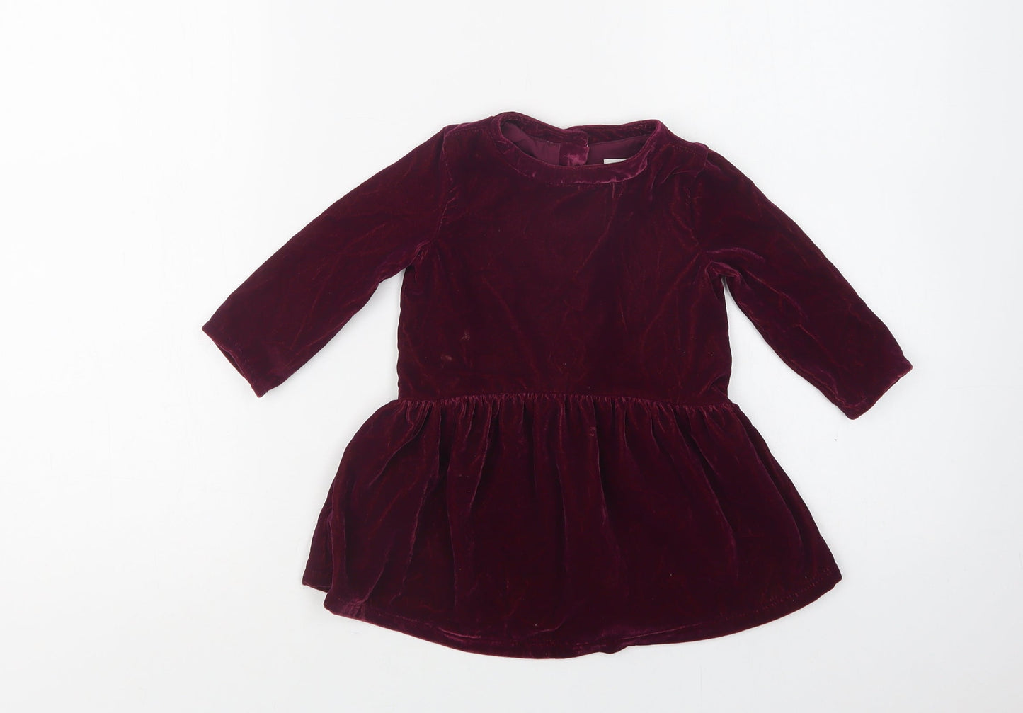Gymboree Baby Purple  Polyester A-Line  Size 12-18 Months  Crew Neck Button