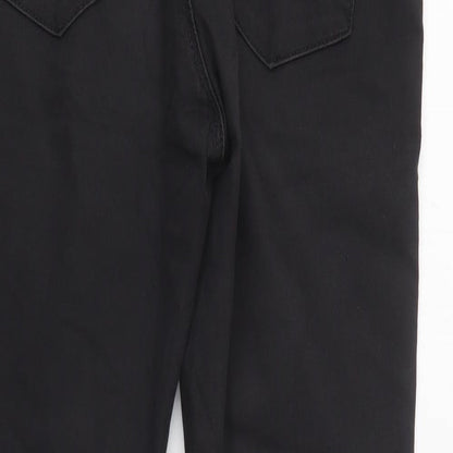 Topshop Womens Black  Cashgora Skinny Jeans Size 28 L30 in Regular Button