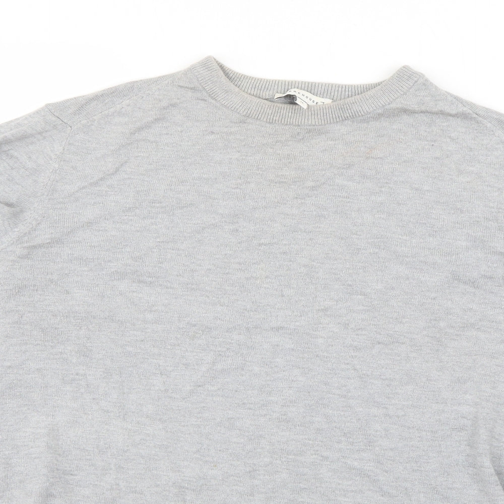 Womens UK Size 14 Warehouse Grey Pullover Jumper