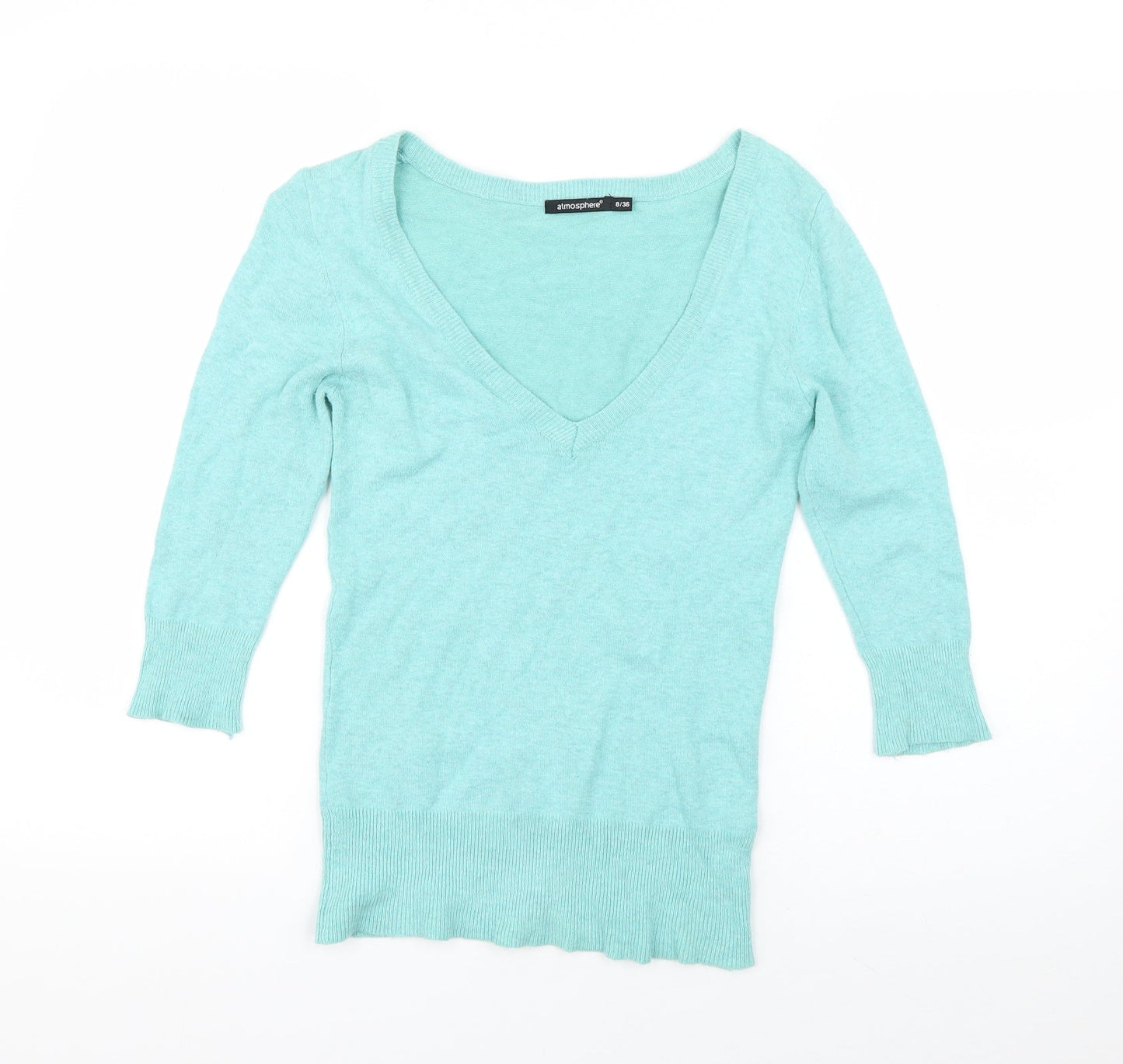 Womens UK Size 8 Atmosphere Blue Pullover Jumper