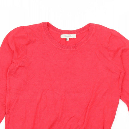 Womens UK Size 8 Peacocks Pink Pullover Jumper