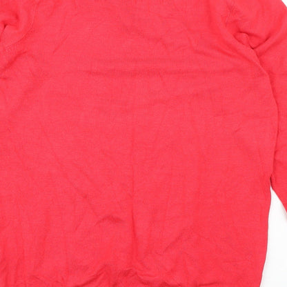 Womens UK Size 8 Peacocks Pink Pullover Jumper