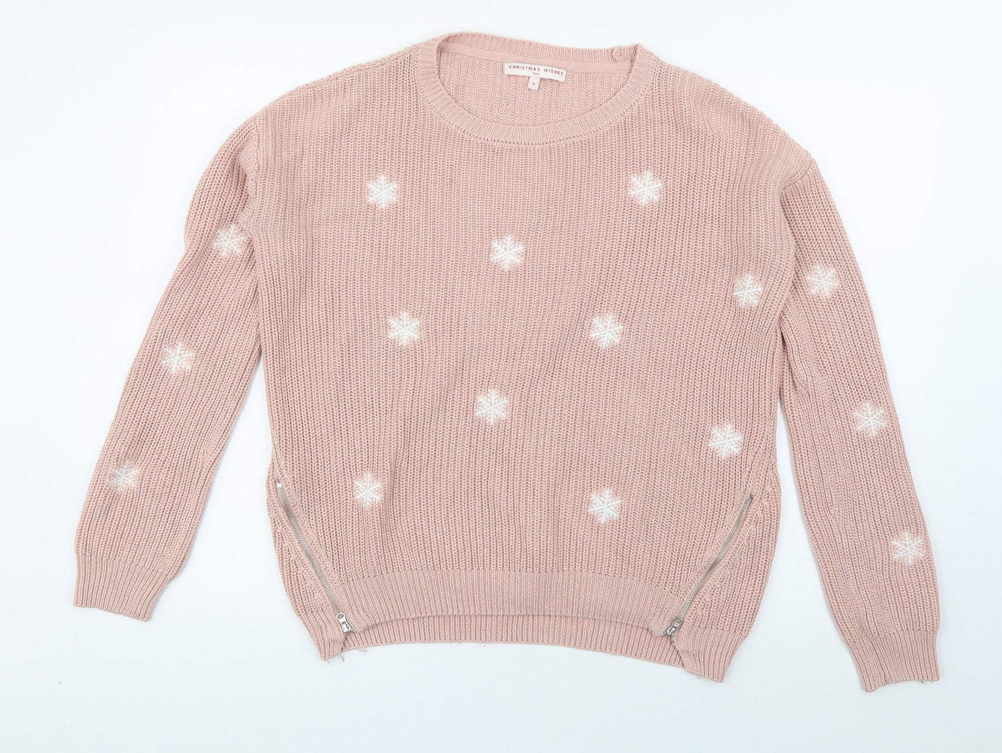 Womens UK Size 10 NEXT Pink Pullover Jumper