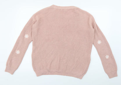 Womens UK Size 10 NEXT Pink Pullover Jumper