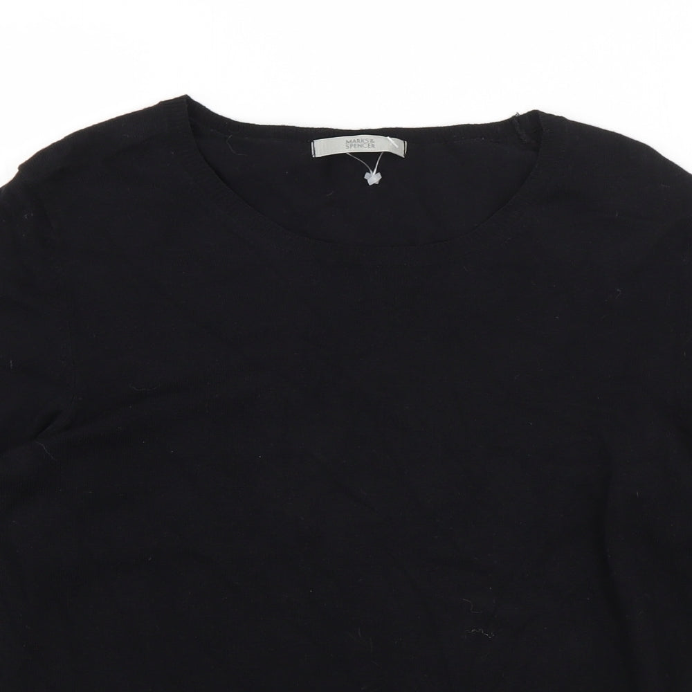 Womens UK Size 12 Marks and Spencer Black Pullover Jumper