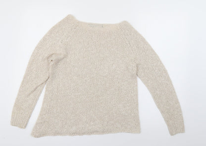 Womens UK Size 6 New Look Ivory Pullover Jumper