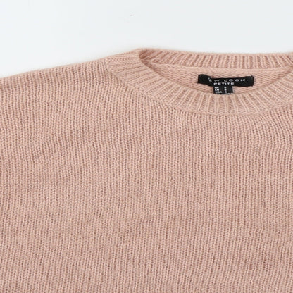 Womens UK Size S New Look Pink Pullover Jumper