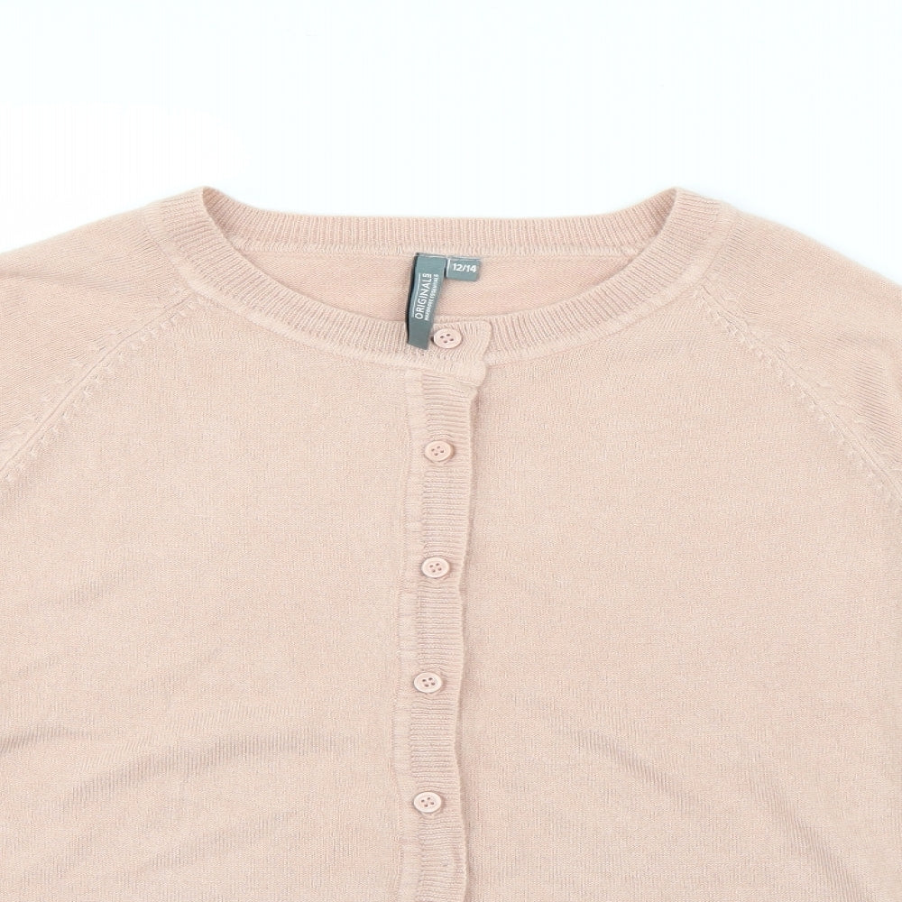 Womens UK Size 12 Originals Pink Cardigan Jumper