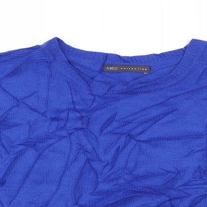 Womens UK Size 14 Marks and Spencer Blue Pullover Jumper