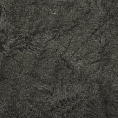 Threadbare Mens Green Crew Neck  Acrylic Pullover Jumper Size S   - Hipster Reindeer