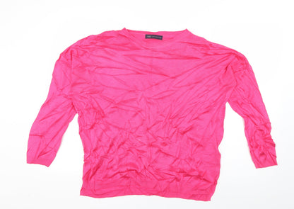 Womens UK Size L Marks and Spencer Pink Pullover Jumper