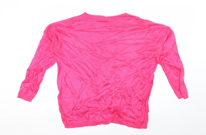Womens UK Size L Marks and Spencer Pink Pullover Jumper