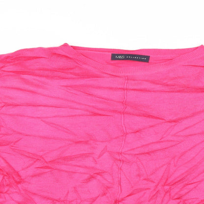 Womens UK Size L Marks and Spencer Pink Pullover Jumper