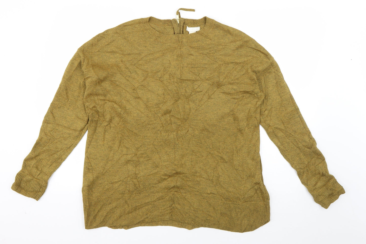 Womens UK Size M H&M Green Pullover Jumper