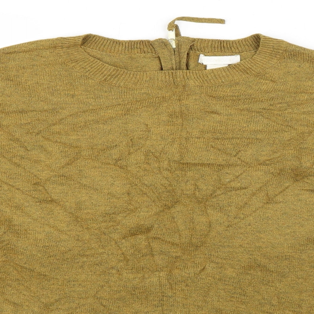 Womens UK Size M H&M Green Pullover Jumper