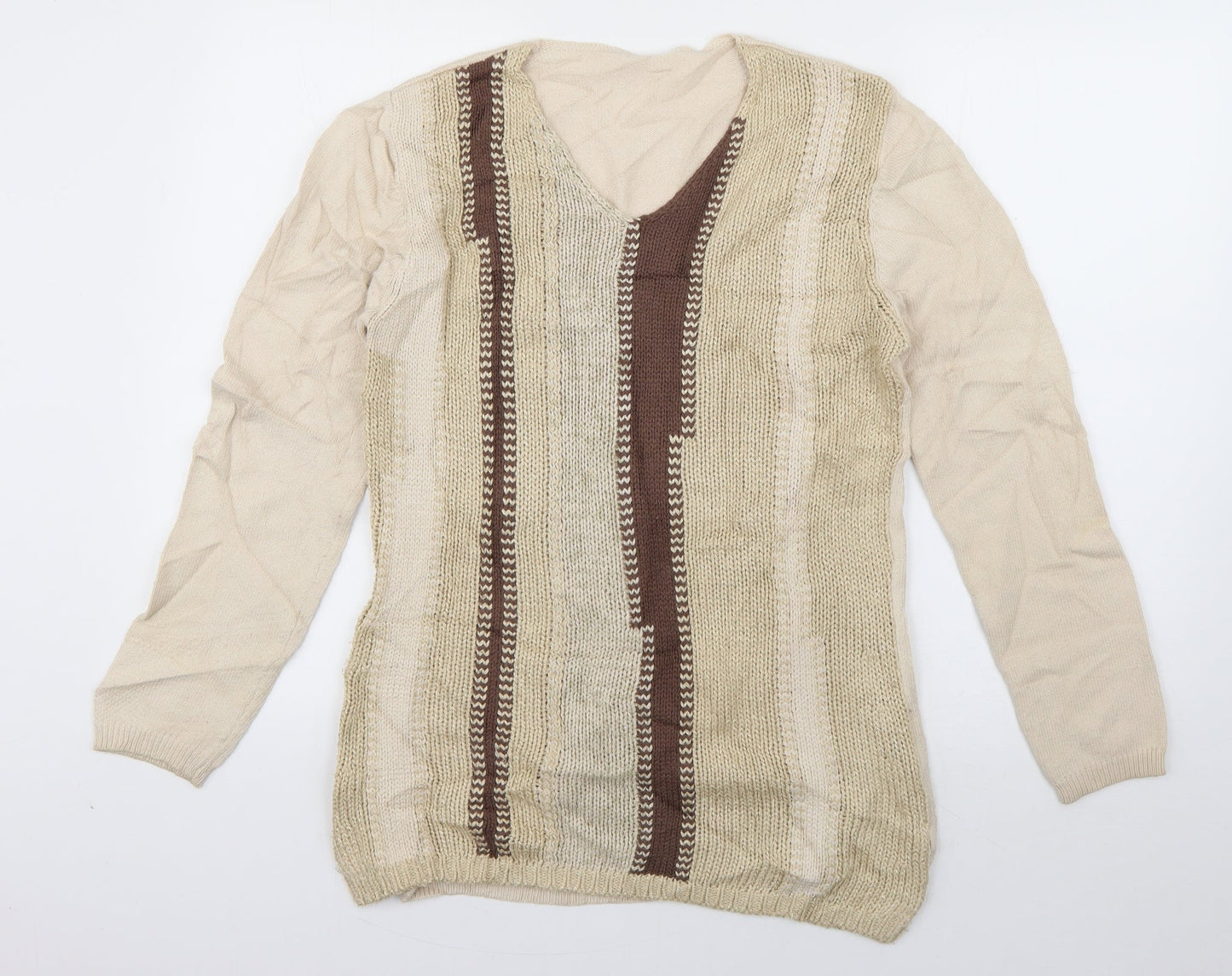 Womens UK Size 10 Preworn Ivory Pullover Jumper