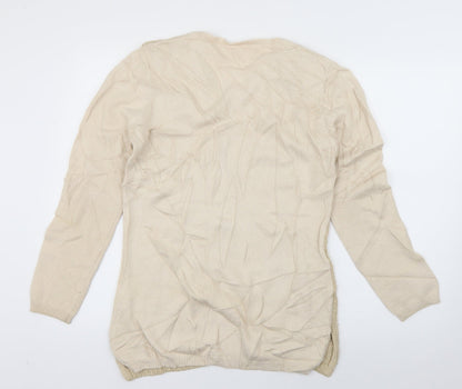 Womens UK Size 10 Preworn Ivory Pullover Jumper