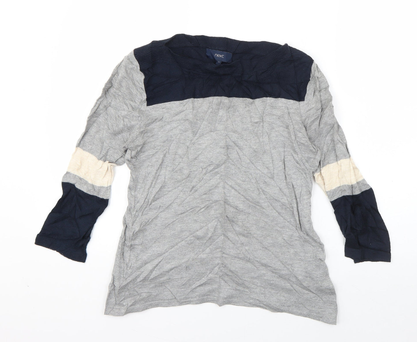 Womens UK Size 10 NEXT Grey Pullover Jumper