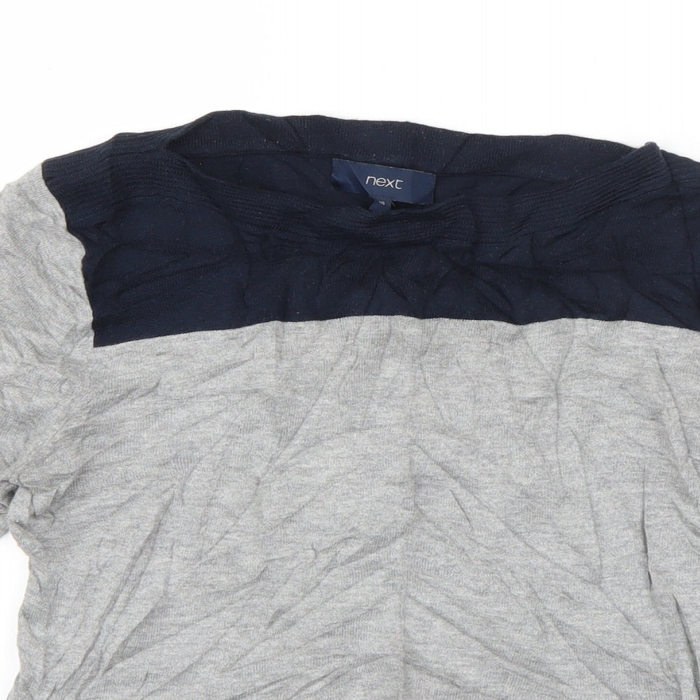 Womens UK Size 10 NEXT Grey Pullover Jumper