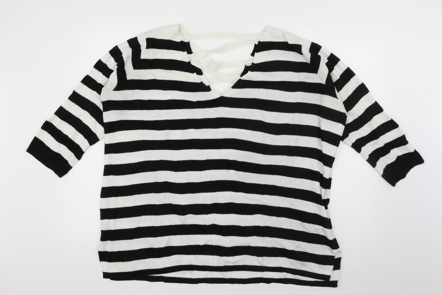 Womens UK Size 12 Amaryllis White Pullover Jumper