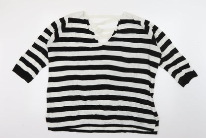Womens UK Size 12 Amaryllis White Pullover Jumper