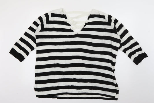 Womens UK Size 12 Amaryllis White Pullover Jumper