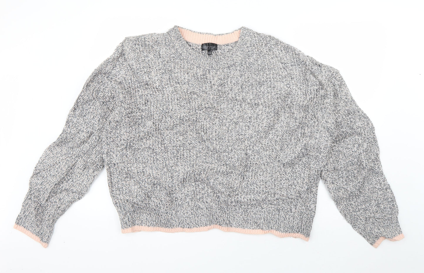 Womens UK Size 16 Topshop Grey Pullover Jumper