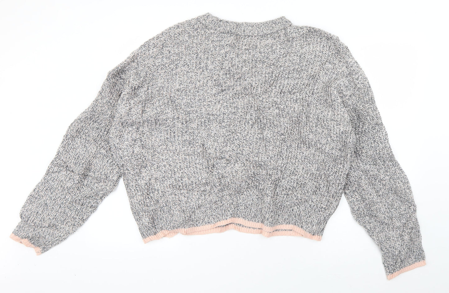 Womens UK Size 16 Topshop Grey Pullover Jumper
