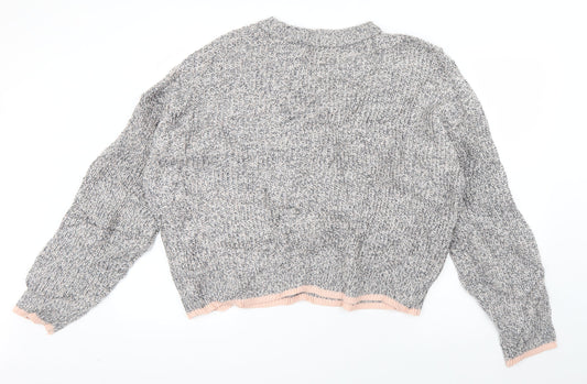Womens UK Size 16 Topshop Grey Pullover Jumper
