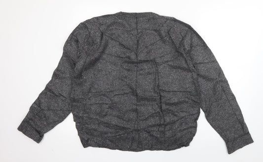 Marks and Spencer Mens Grey V-Neck  Viscose Pullover Jumper Size M