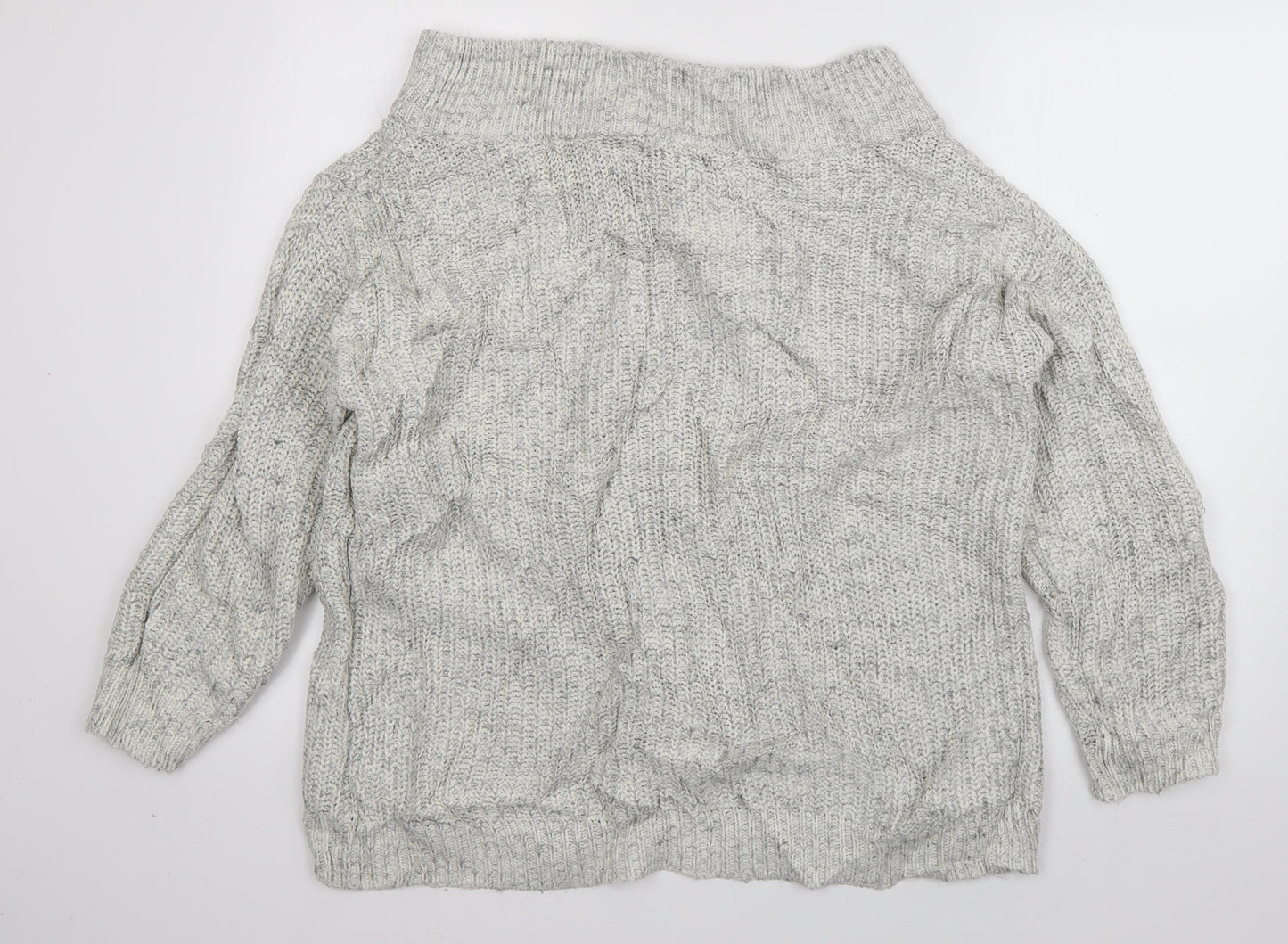 Womens UK Size M New Look Grey Pullover Jumper