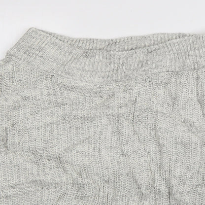 Womens UK Size M New Look Grey Pullover Jumper