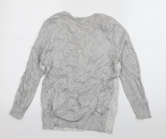 Womens UK Size 10 Warehouse Grey Pullover Jumper