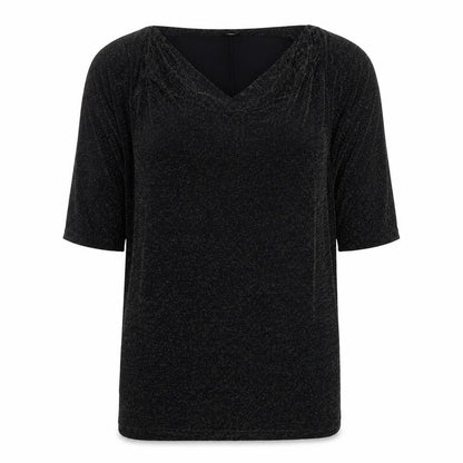 Womens UK Size M Planet Black Basic T-Shirt