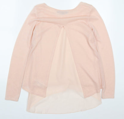Womens UK Size S New Look Pink Pullover Jumper