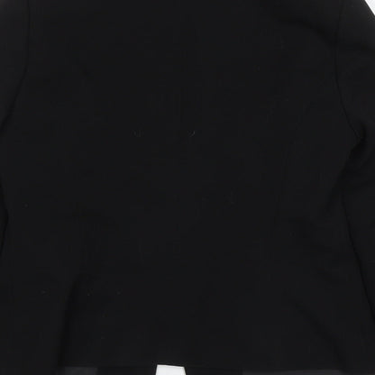 George Womens Black  Polyester Jacket Suit Jacket Size 12