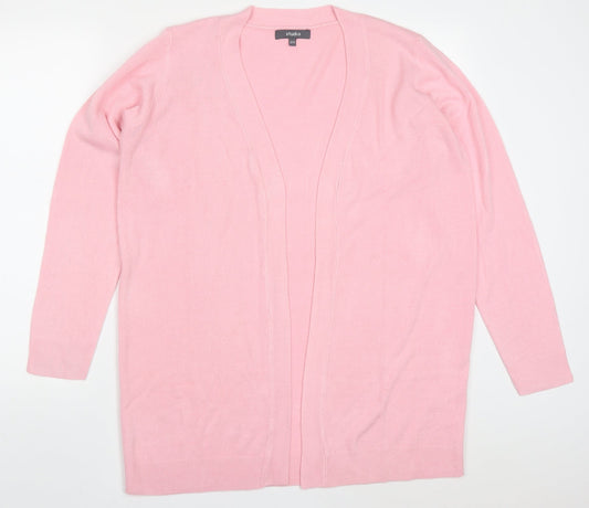 Womens UK Size 12 Studio Pink Cardigan Jumper