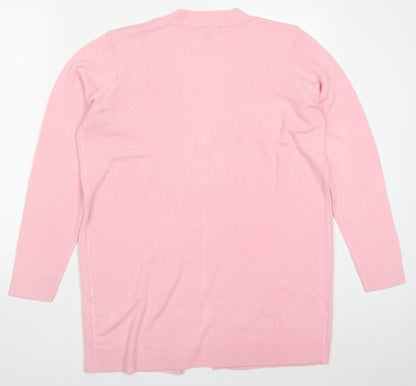 Womens UK Size 12 Studio Pink Cardigan Jumper