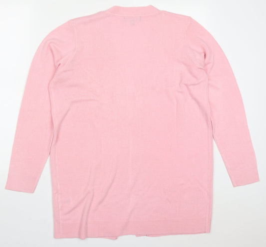 Womens UK Size 12 Studio Pink Cardigan Jumper