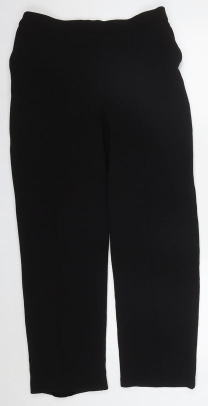 Womens UK Size 12 Papaya Regular Fit  Black Trousers