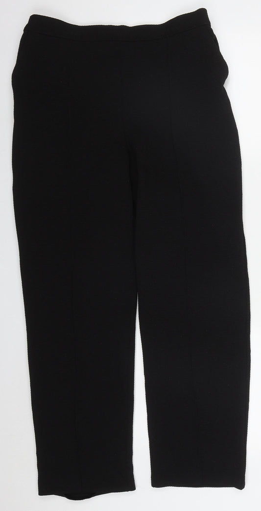 Womens UK Size 12 Papaya Regular Fit  Black Trousers