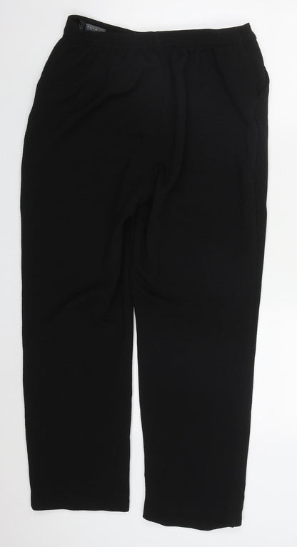 Womens UK Size 12 Papaya Regular Fit  Black Trousers