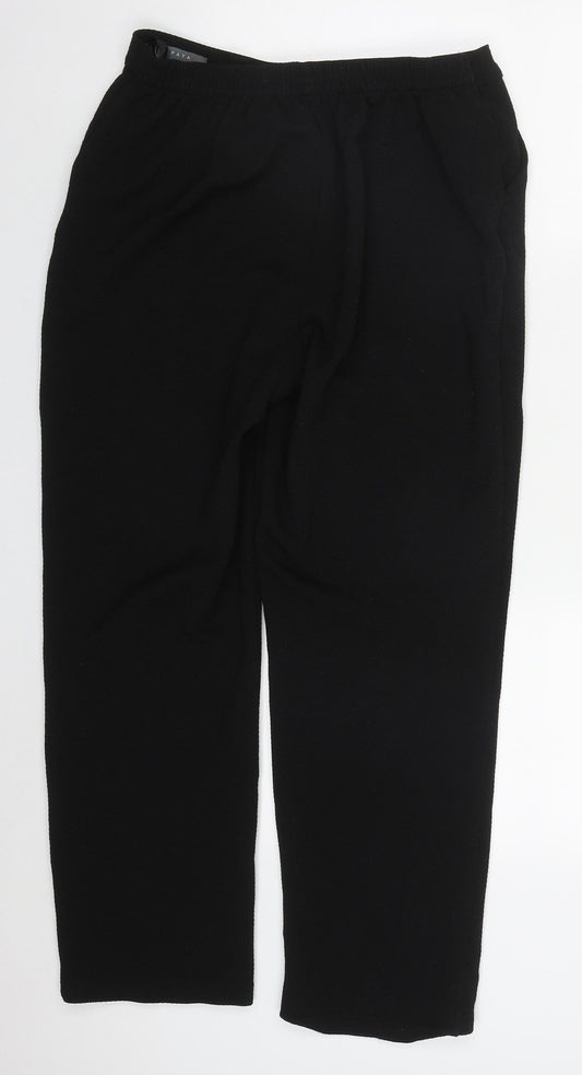 Womens UK Size 12 Papaya Regular Fit  Black Trousers