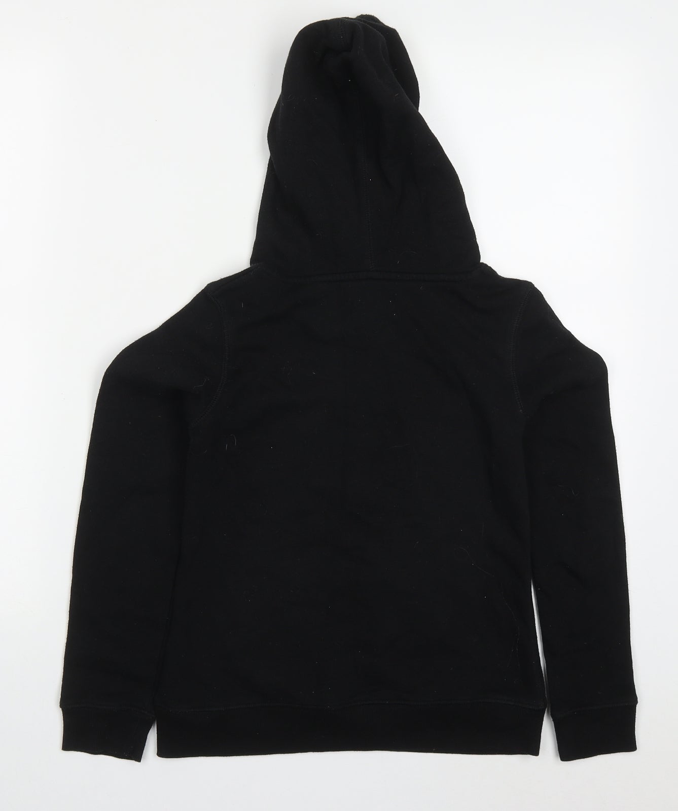 H&M Girls Black  Cotton Pullover Hoodie Size 11-12 Years  Pullover - Backwards New York City