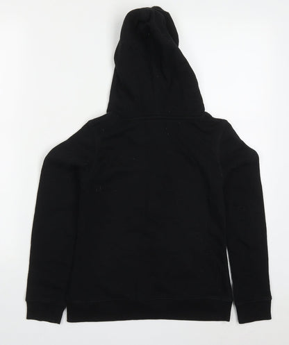 H&M Girls Black  Cotton Pullover Hoodie Size 11-12 Years  Pullover - Backwards New York City