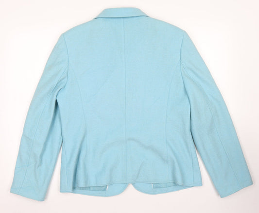 Womens UK Size 14 Gelco Regular Blue Blazer