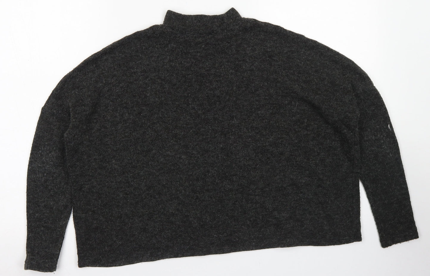 Womens UK Size XS Divided Grey Cropped T-Shirt