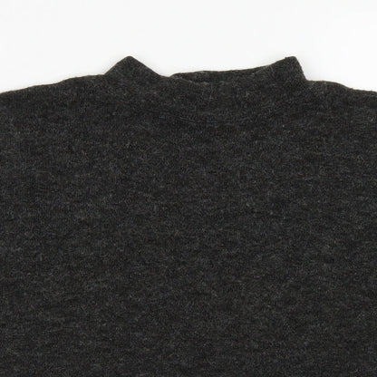 Womens UK Size XS Divided Grey Cropped T-Shirt