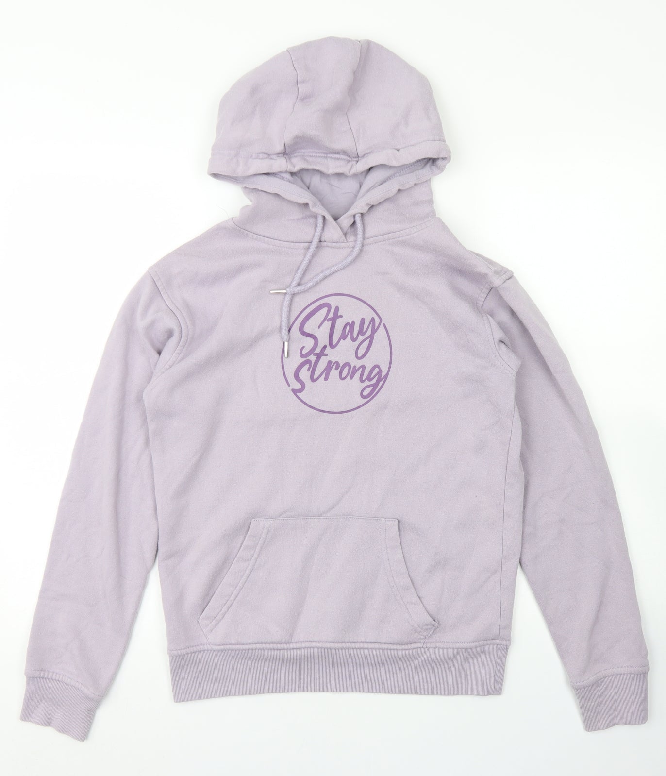 Primark Womens Purple  Cotton Pullover Hoodie Size 2XS